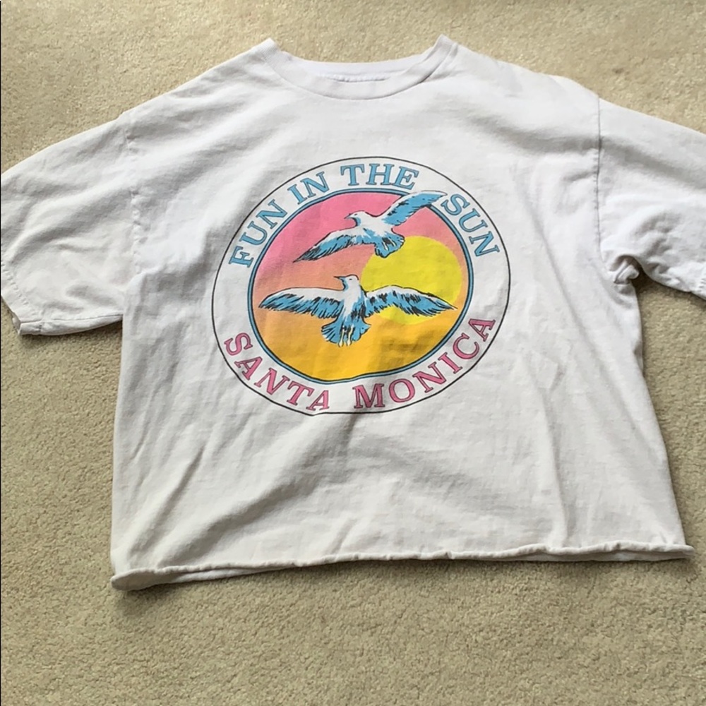 White John galt cropped shirt.